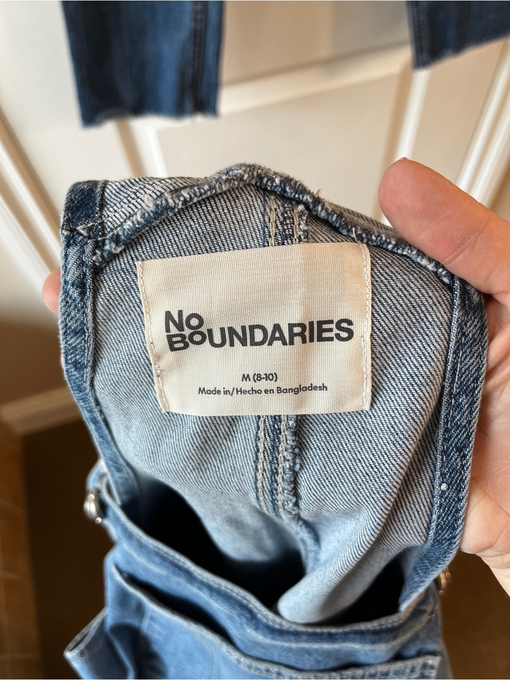 No Boundaries Blue Denim Overalls - Picture 4 of 4